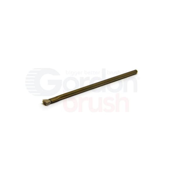 1/8" Applicator Brush, Brass Handle, 12 PK